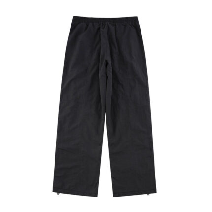 Unknown London Black Baggy Zip Trackies