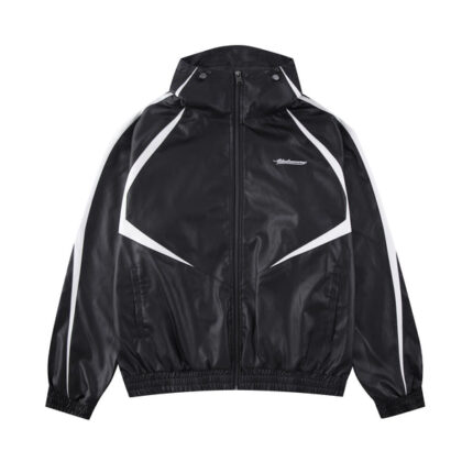 Unknown London Leather Track Jacket