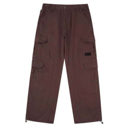 Unknown London Stonewashed Brown Cargos