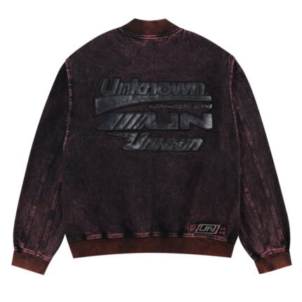 Unknown London Washed Denim Bomber
